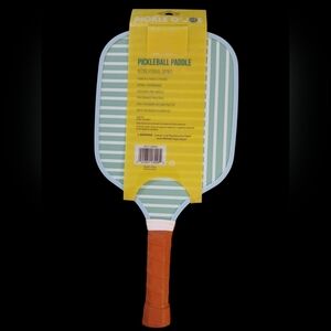 NWT PICKLE O'JOE Pickleball Paddle.  Green & White Striped.